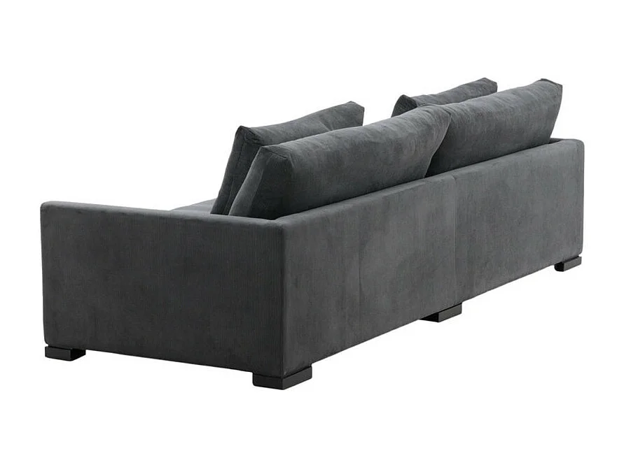 Canapé Droit 3 Places "Durham" 270cm Gris Foncé