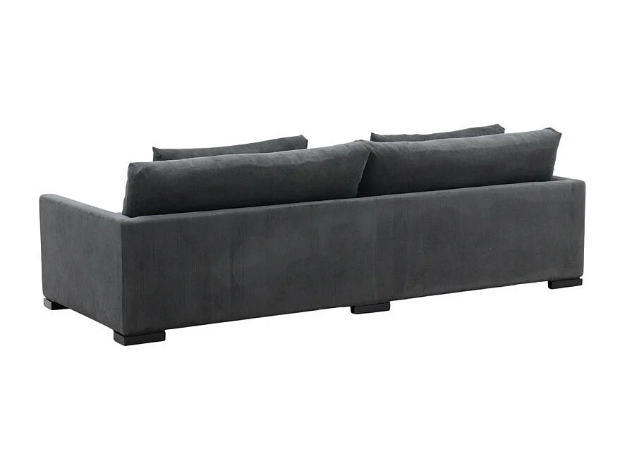 Canapé Droit 3 Places "Durham" 270cm Gris Foncé