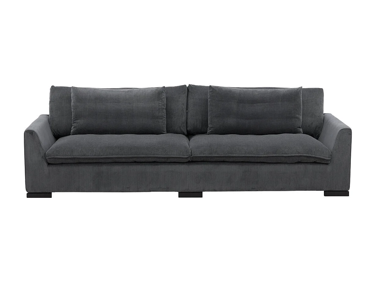 Canapé Droit 3 Places "Durham" 270cm Gris Foncé