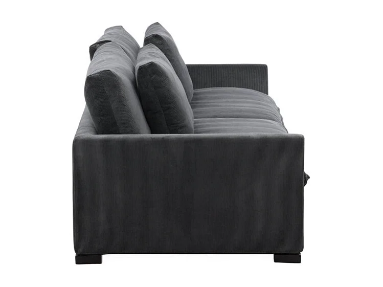 Canapé Droit 3 Places "Durham" 270cm Gris Foncé