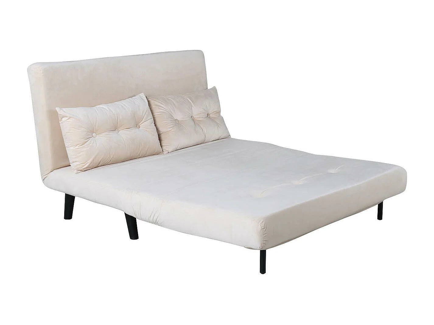 Vicky slaapbank velours beige.