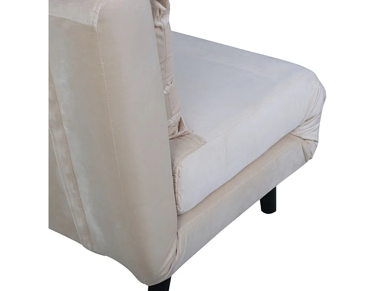 Vicky slaapbank velours beige.