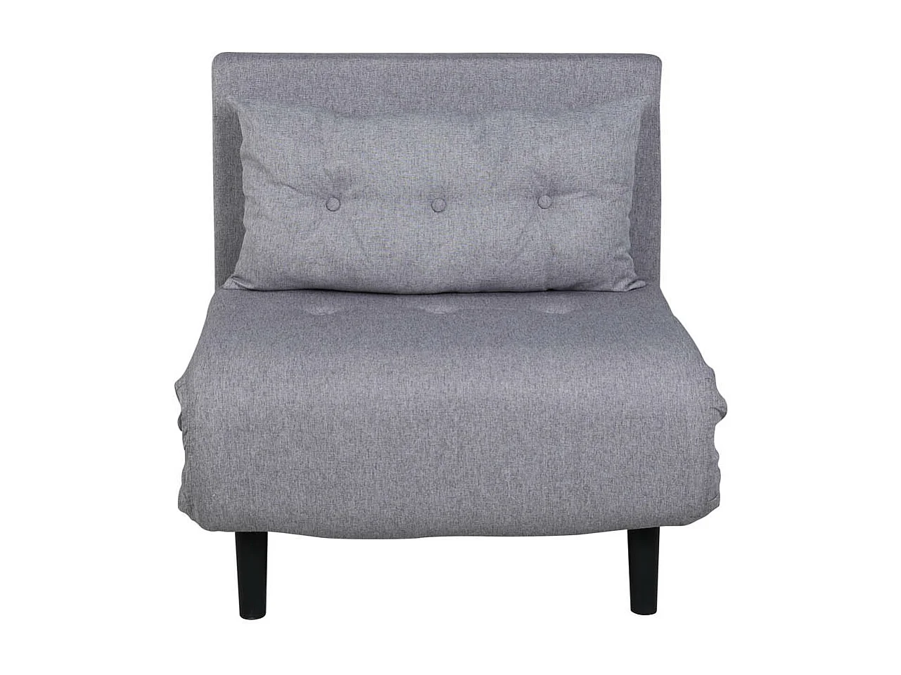 Fauteuil Convertible en Tissu "Vicky" 70cm Gris