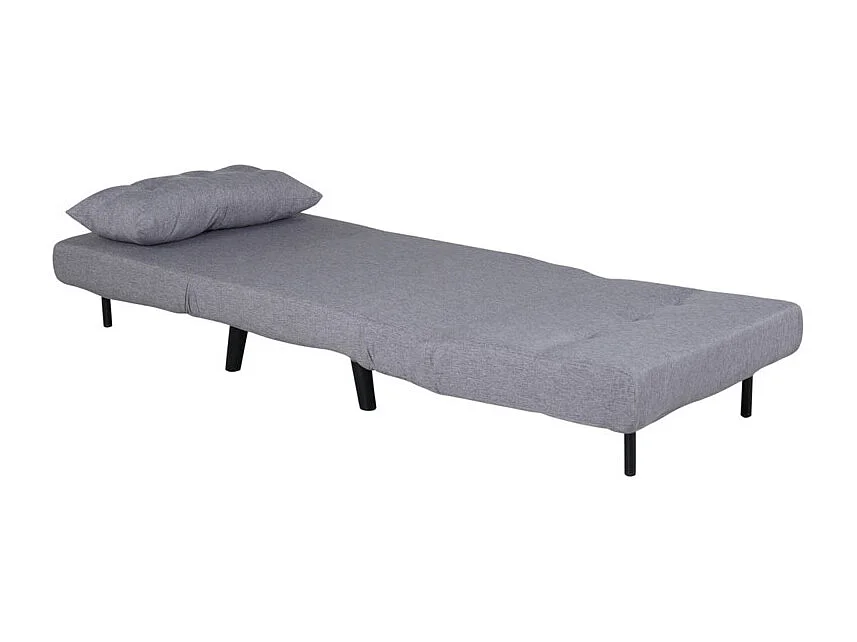 Fauteuil Convertible en Tissu "Vicky" 70cm Gris