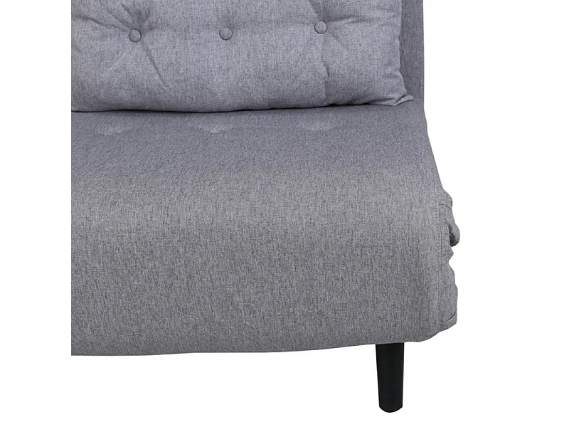 Fauteuil Convertible en Tissu "Vicky" 70cm Gris