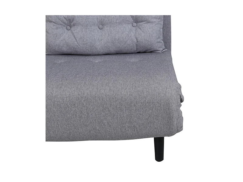 Fauteuil Convertible en Tissu "Vicky" 70cm Gris