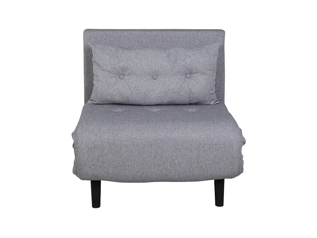 Fauteuil Convertible en Tissu "Vicky" 70cm Gris