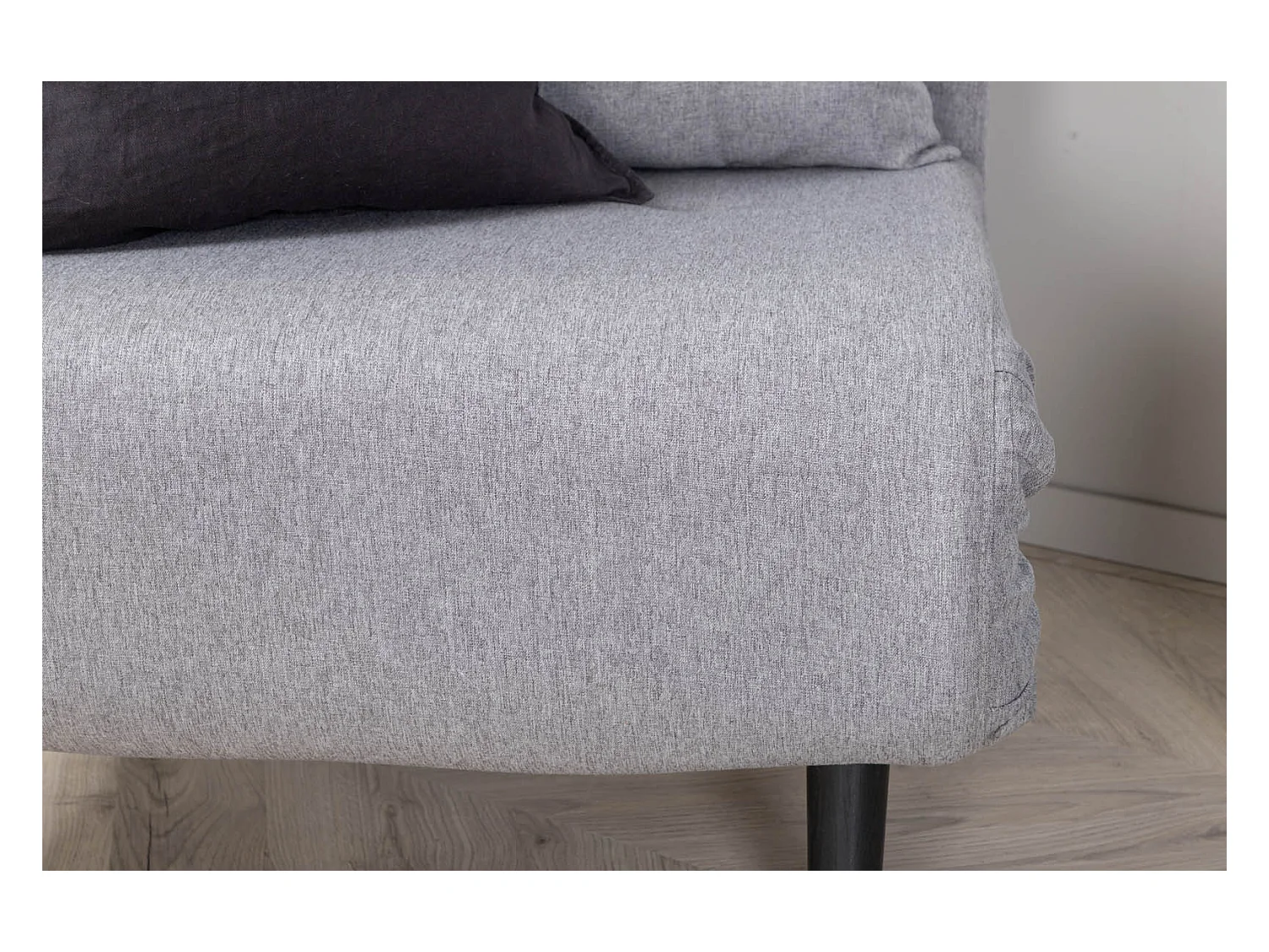 Fauteuil Convertible en Tissu "Vicky" 70cm Gris