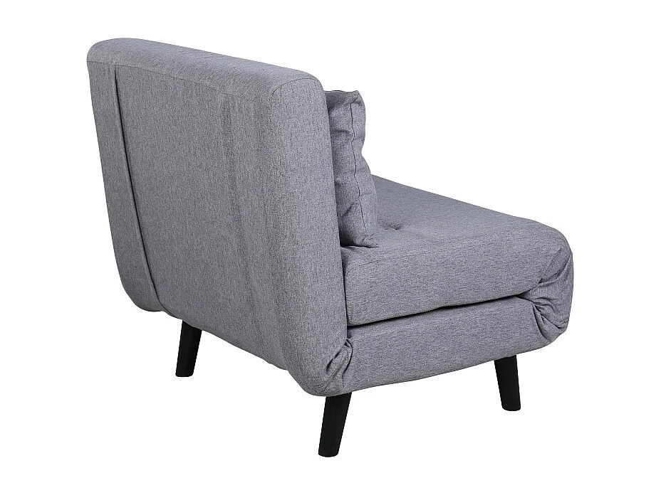 Fauteuil Convertible en Tissu "Vicky" 70cm Gri