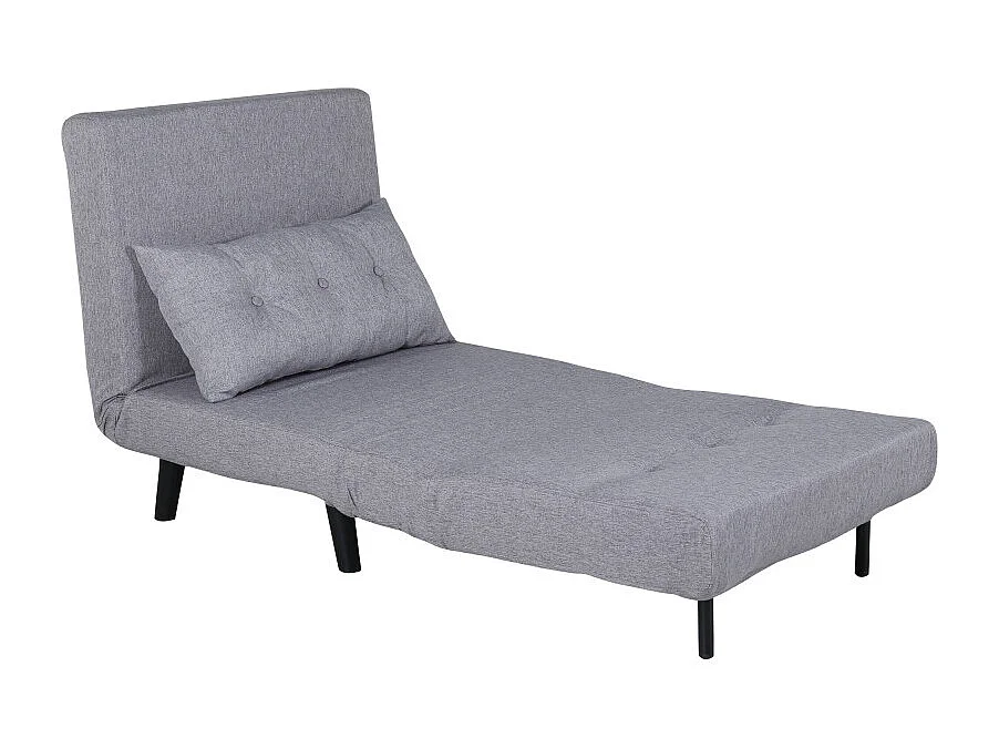 Fauteuil Convertible en Tissu "Vicky" 70cm Gri