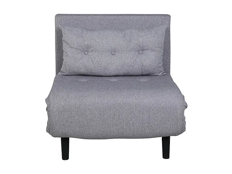 Fauteuil Convertible en Tissu "Vicky" 70cm Gris