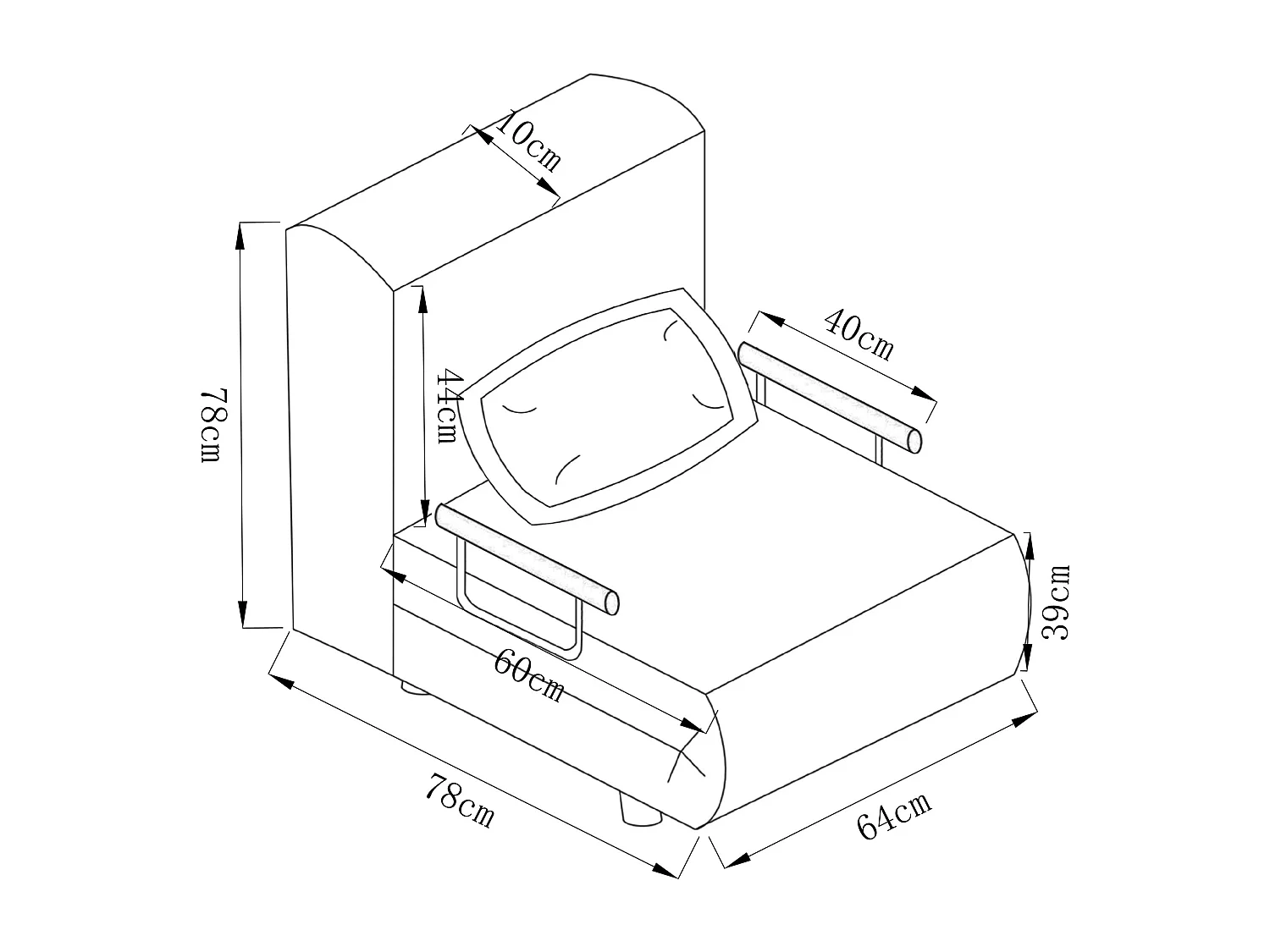 Sofa bed Kolino Gray 0