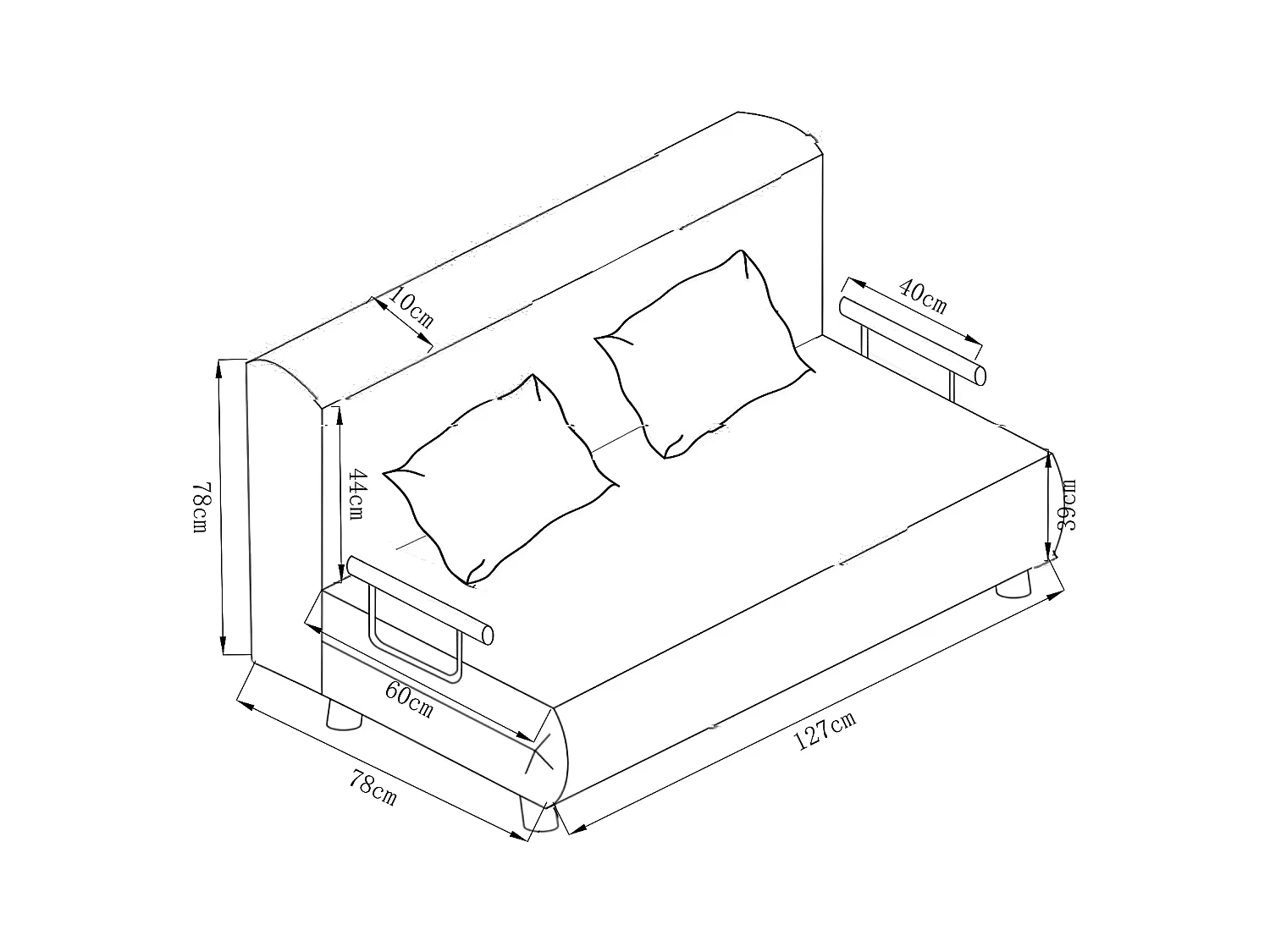 Schlafsessel Sessel Kolino mit Schlaffunktion