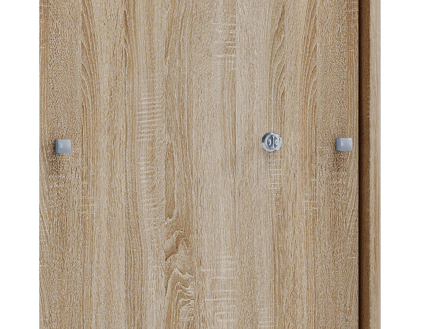 Lona XL Armoire de bureau avec 2 portes coulissantes et serrure, imitation chêne Sonoma.