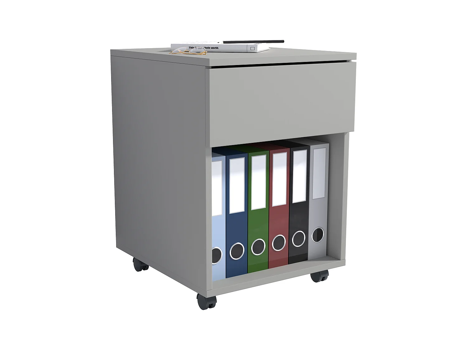 Roll Container Dalosa Gray H. 55 x W. 39 x D. 70 cm