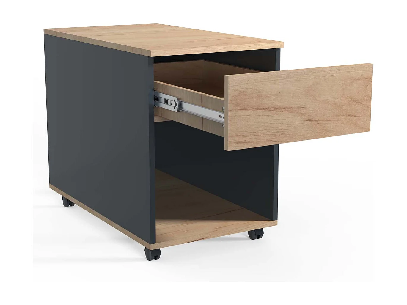 Roll Container Dalosa Gray H. 55 x W. 39 x D. 70 cm