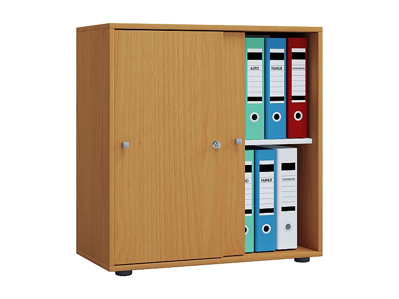 Büroschrank Aktenschrank Schiebetüren Lona 2fach