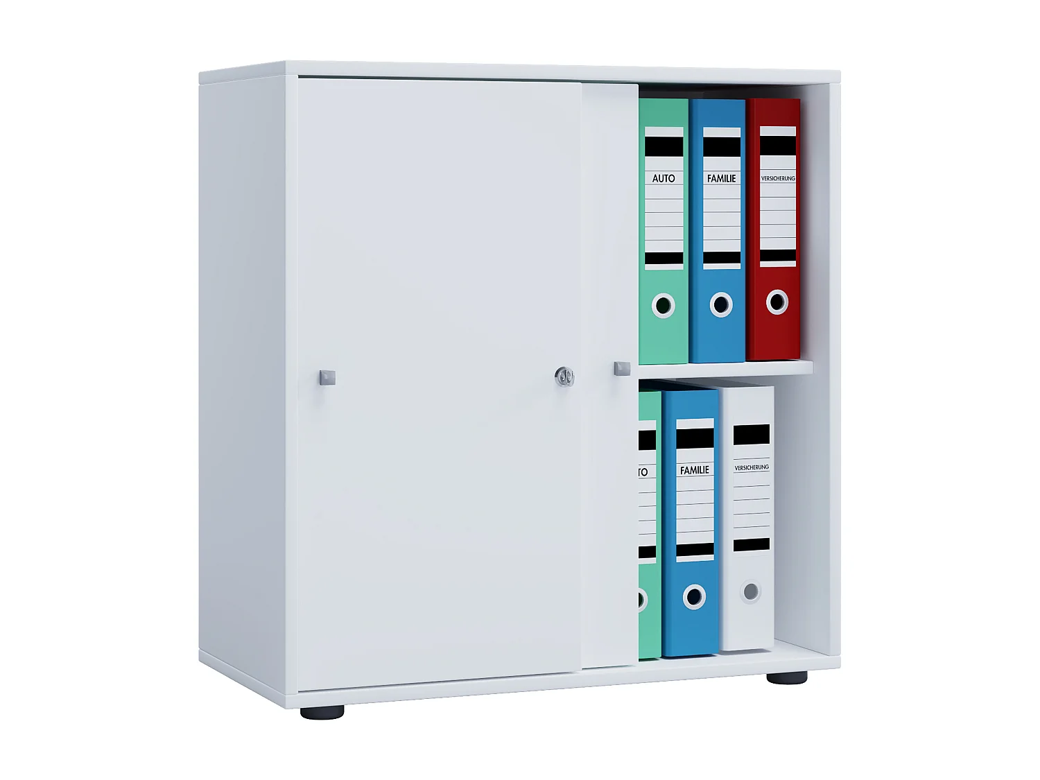 Gabinete do escritório Lona Branco L. 70 x A. 73 x P. 37 cm