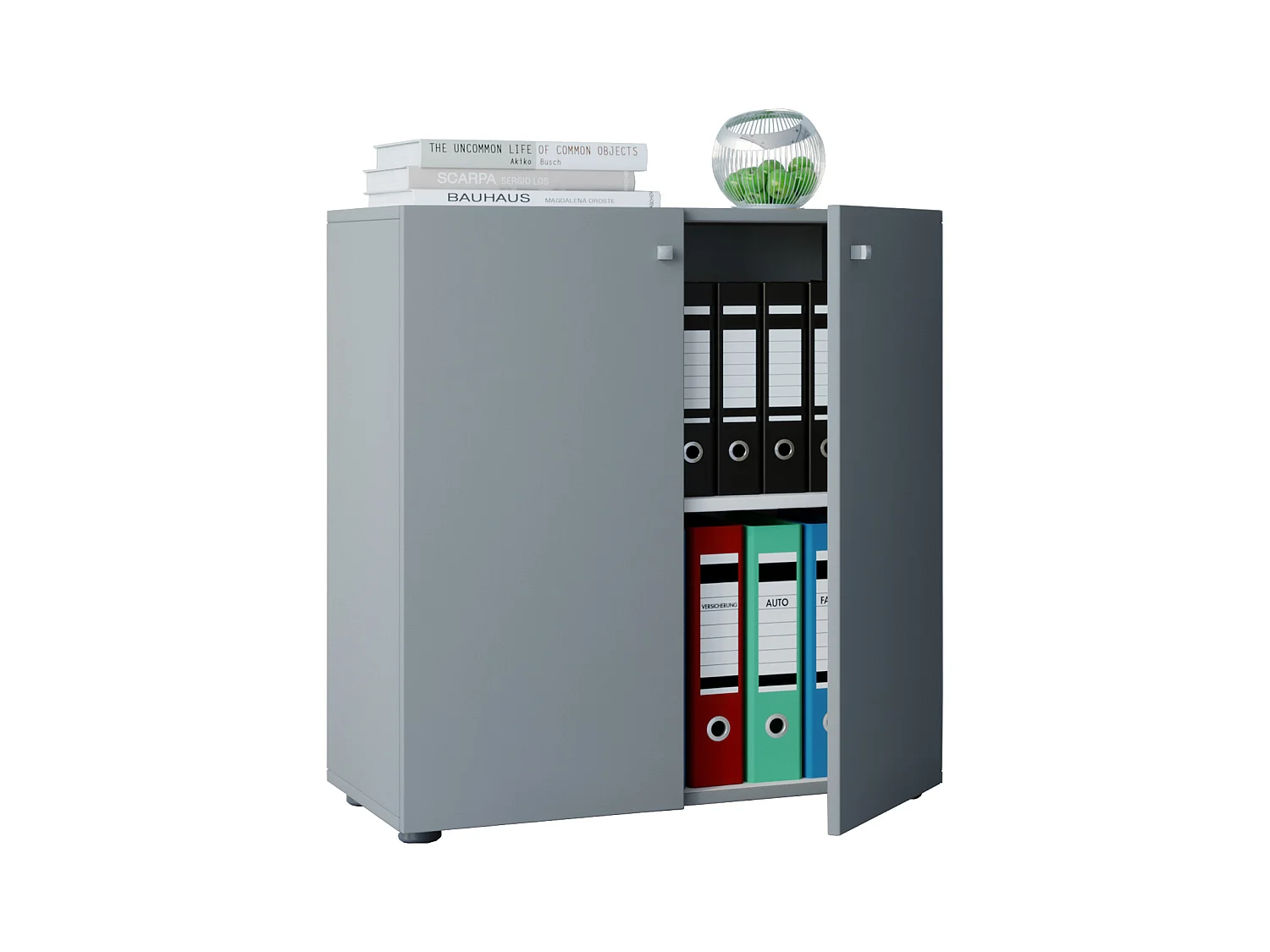 Office cabinet Lona Gray W. 70 x H. 74 x D. 40 cm