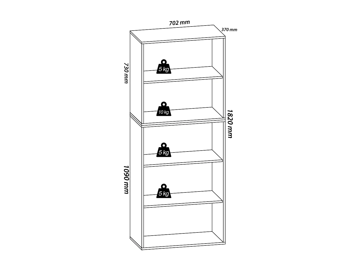 Archivio personale Shelf Lona 5f