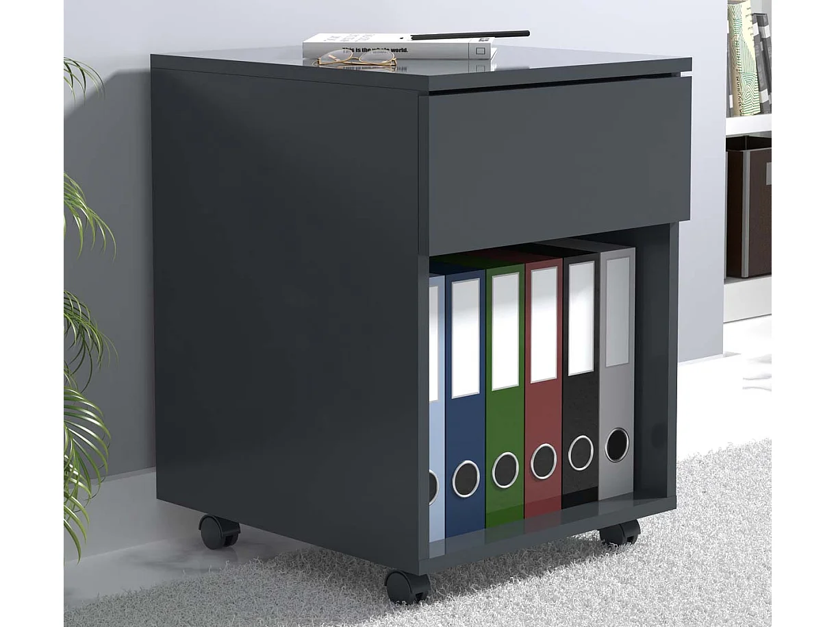 Roll Container Dalosa Anthracite H. 55 x W. 39 x D. 45 cm