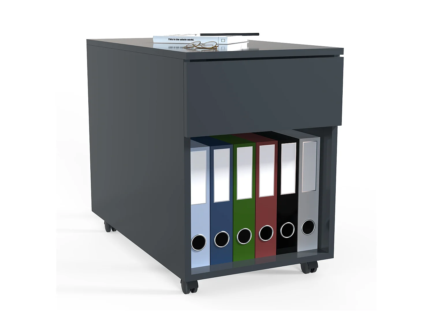 Roll Container Dalosa Anthracite H. 55 x W. 39 x D. 70 cm