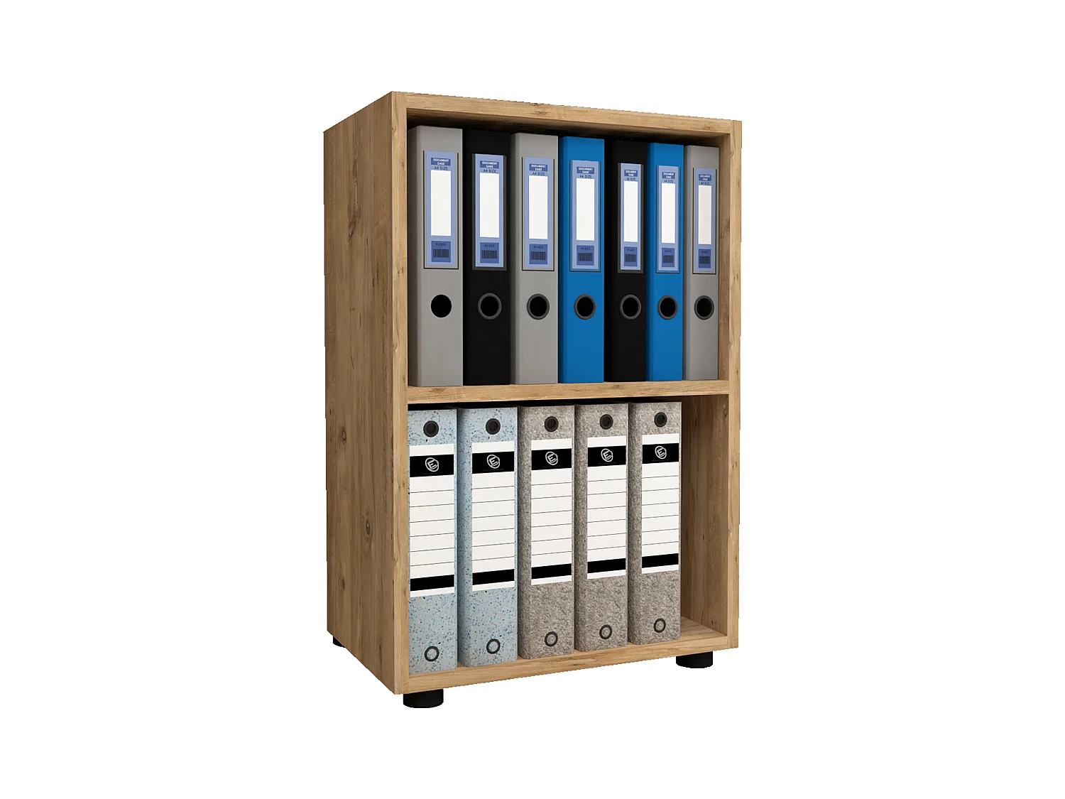 Holz Büro Regal Bücher Ordner Aktenregal Ulas 2f