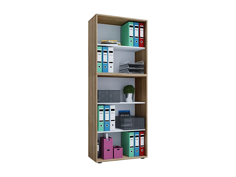 Office Shelf & Bookcase Lona Sonoma oak (Sägerau) W. 70 x H. 184 x D. 37 cm