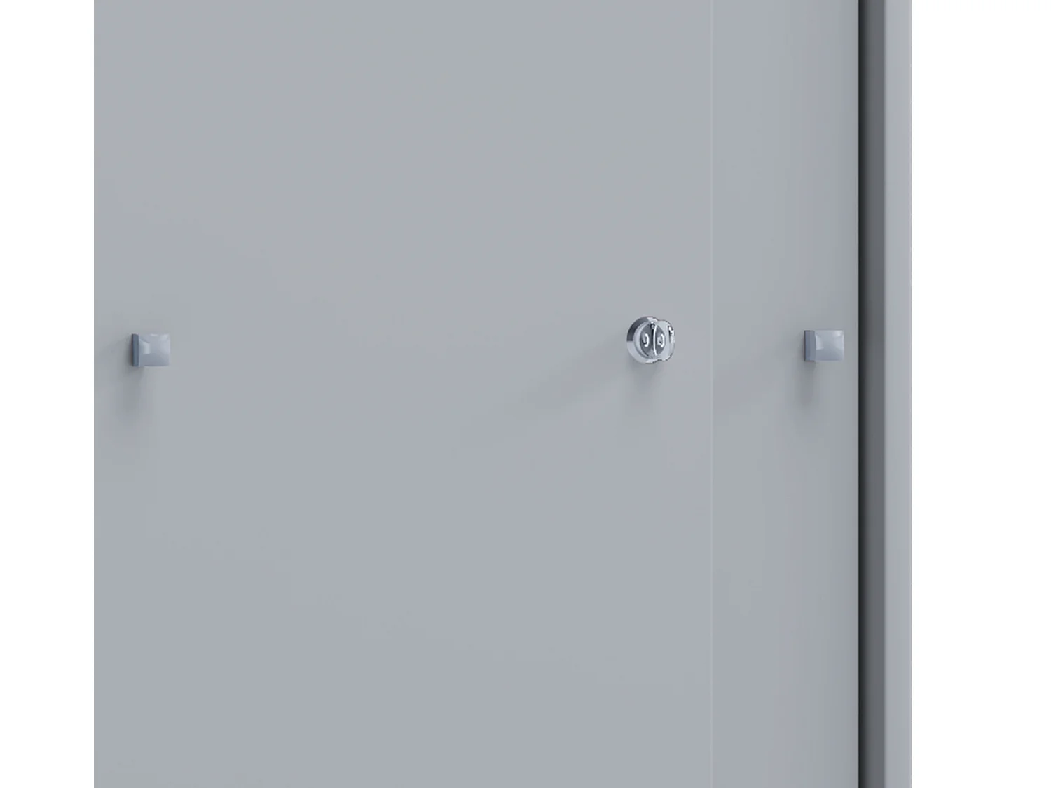 Office cabinet Lona Gray W. 70 x H. 111 x D. 40 cm