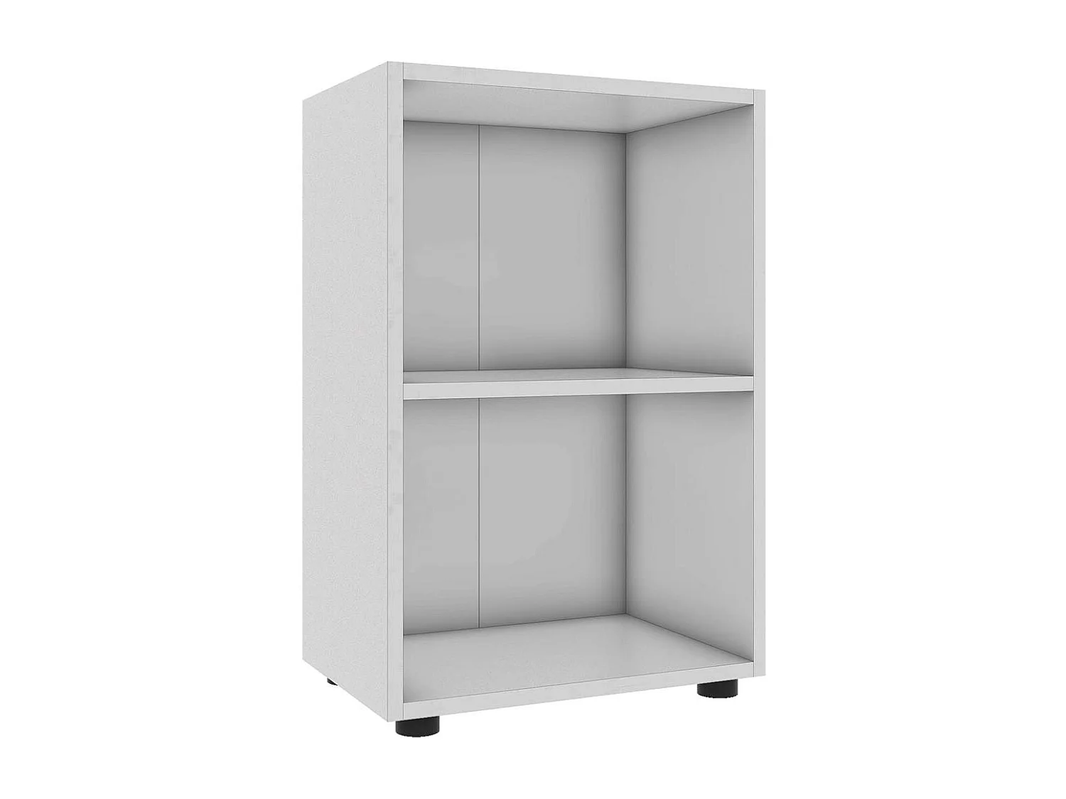 Ulas2 étagère de bureau 2 tablettes blanc.