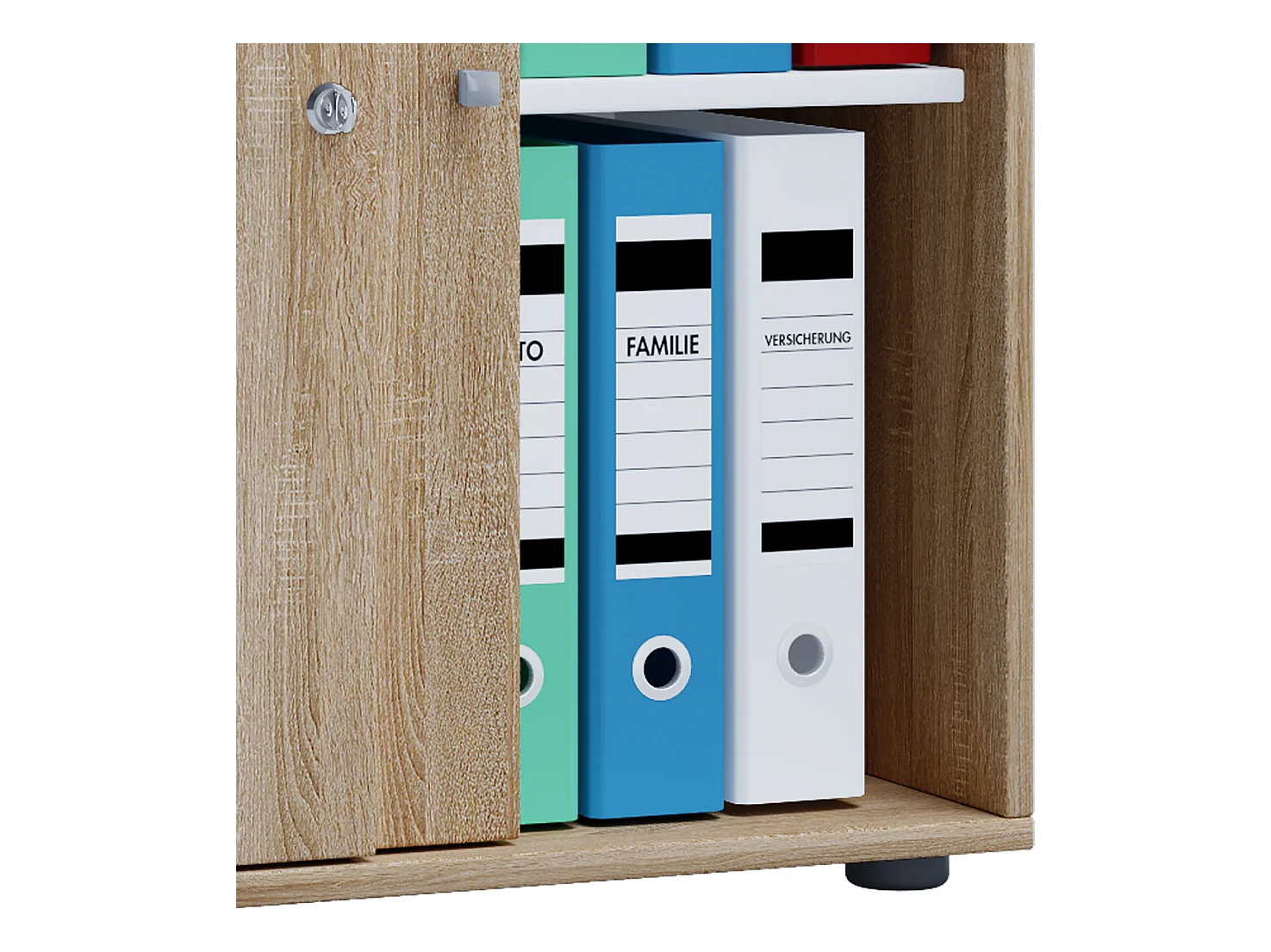 Office cabinet Lona Sonoma oak (Sägerau) W. 70 x H. 73 x D. 37 cm