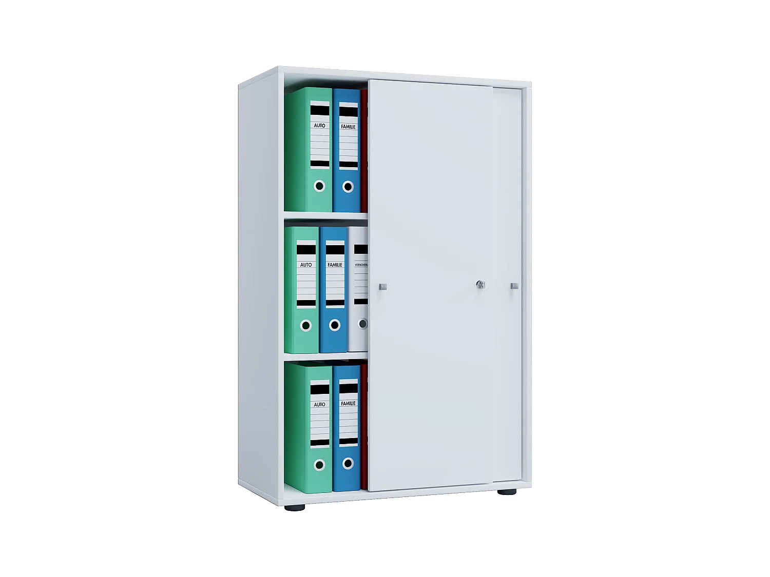 Office cabinet Lona White W. 70 x H. 111 x D. 40 cm