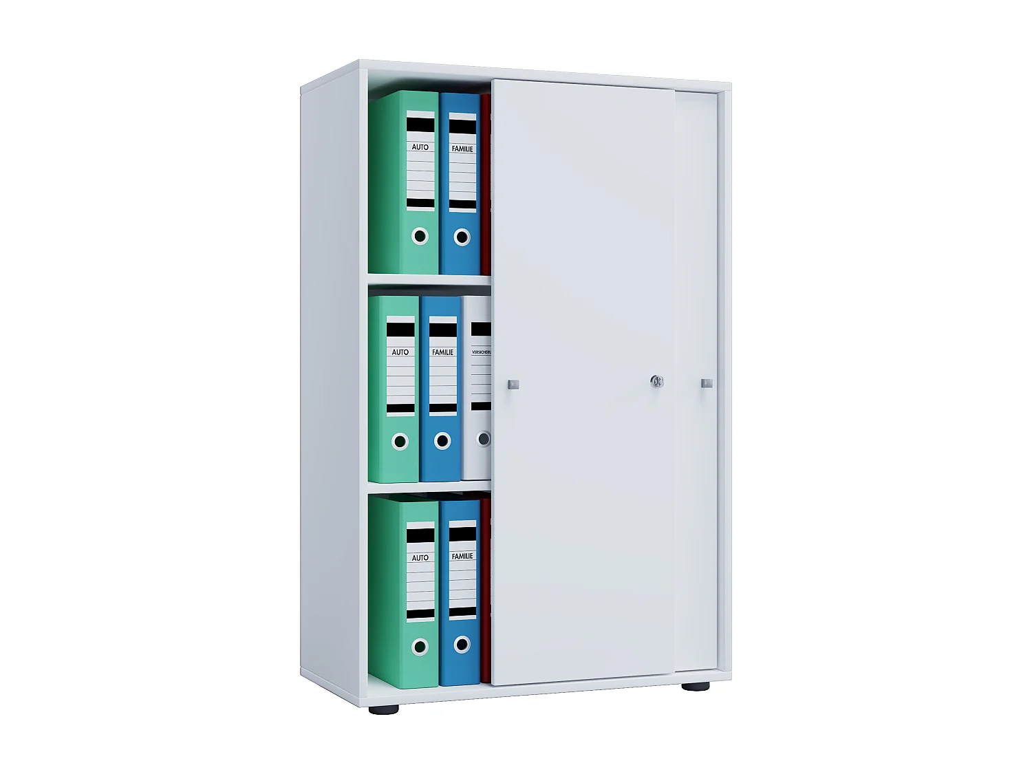 Office cabinet Lona White W. 70 x H. 111 x D. 40 cm