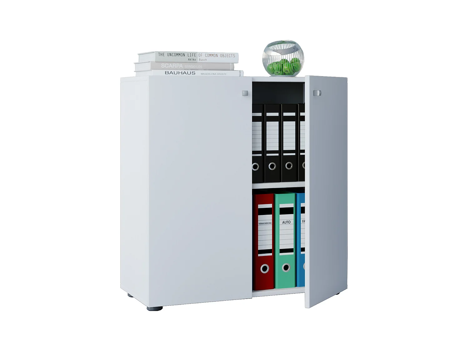 Office cabinet Lona White W. 70 x H. 74 x D. 40 cm