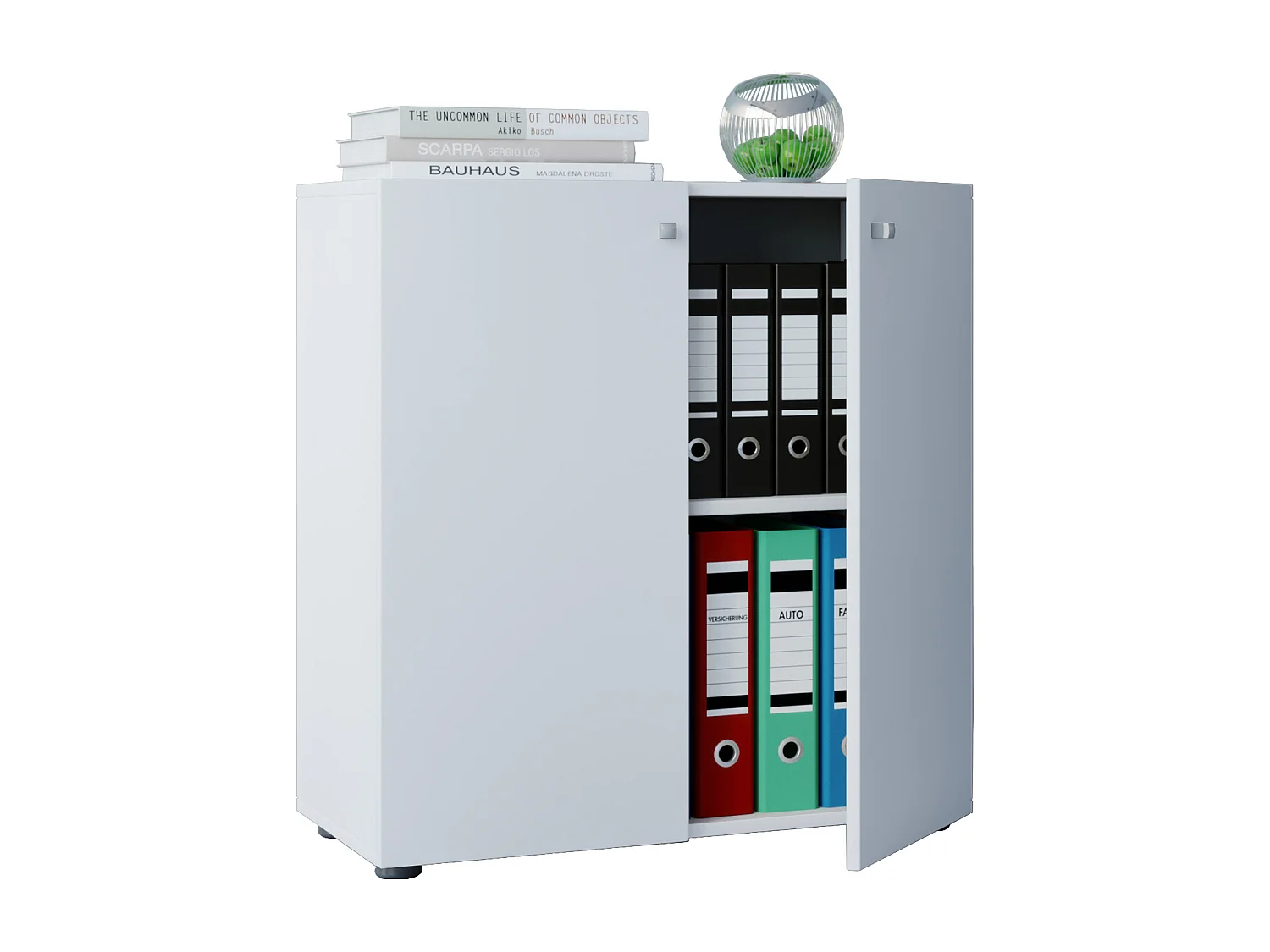 Office cabinet Lona White W. 70 x H. 74 x D. 40 cm