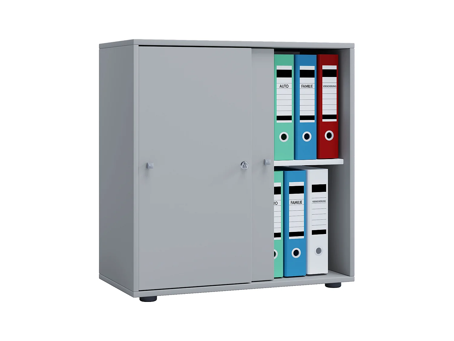 Office cabinet Lona Gray W. 70 x H. 73 x D. 37 cm