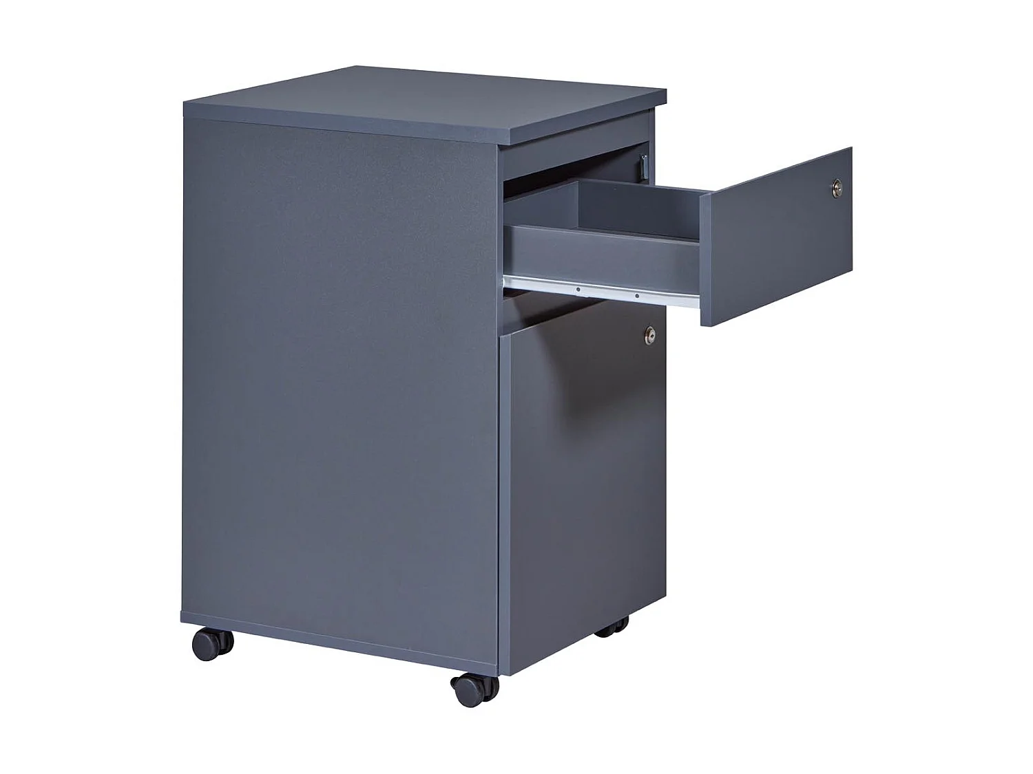 Caisson de Bureau à Roulettes "André" 76cm Gris