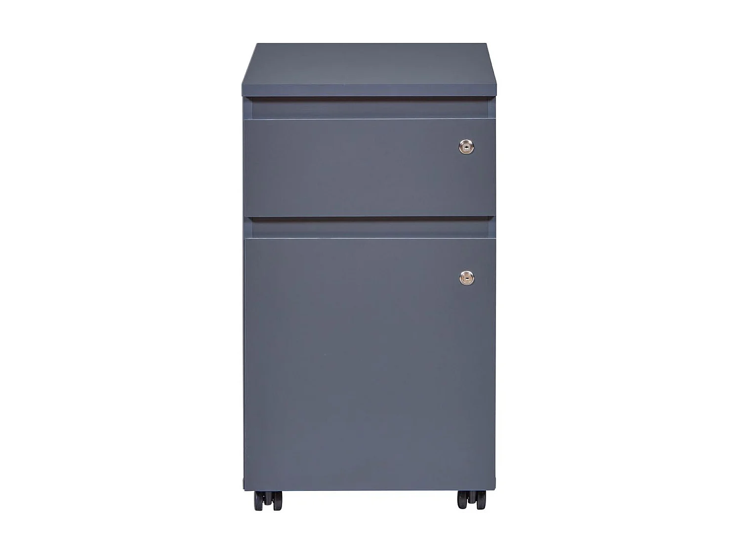 FileGuard commode tiroir cassette 1 tiroir, 1 porte avec clé gris.