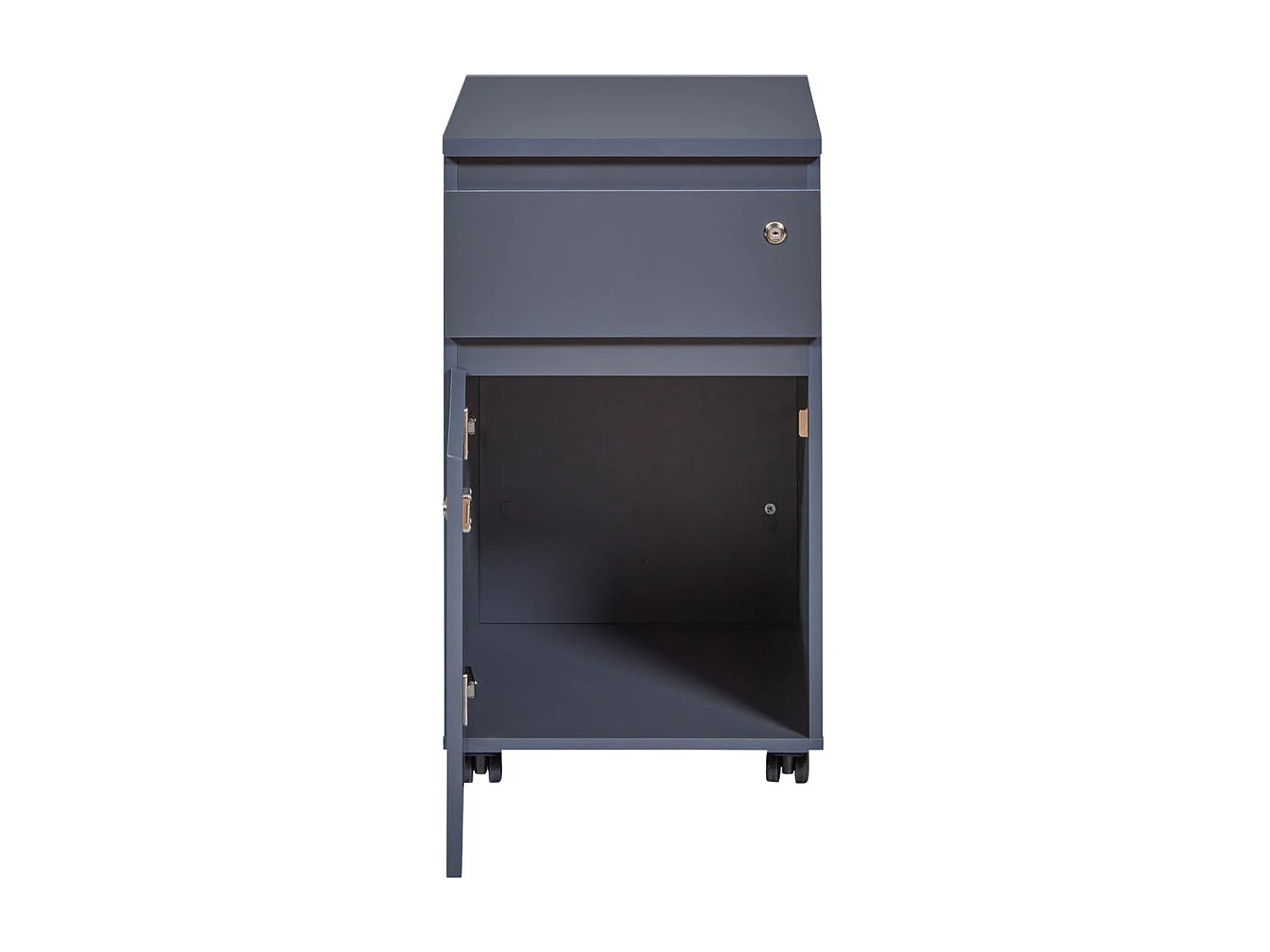 FileGuard commode tiroir cassette 1 tiroir, 1 porte avec clé gris.