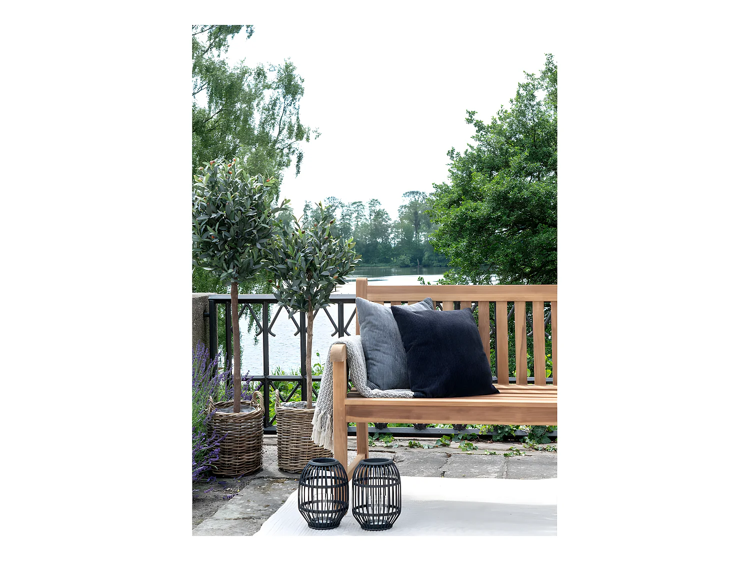 Cabo tuinbank breedte 150 cm naturel.