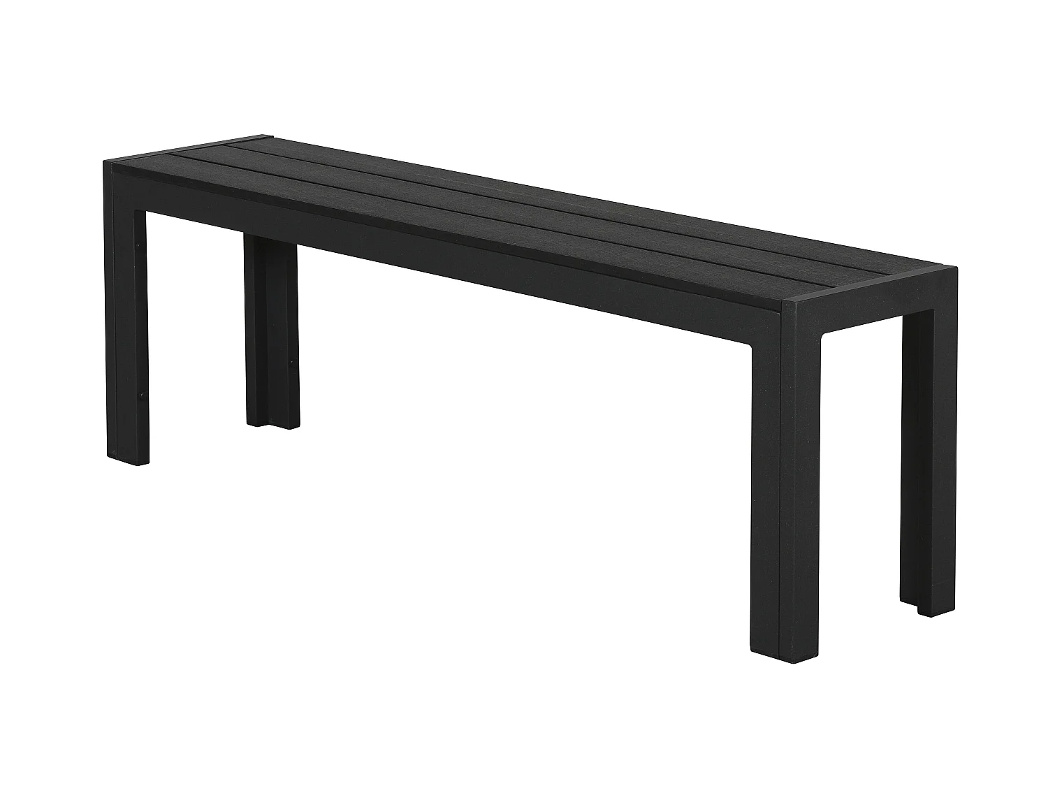 Ikky Banc de jardin, 132 cm, noir/noir.