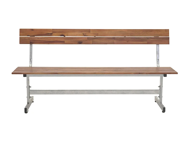 Lie Gartenbank silber, Akazie.