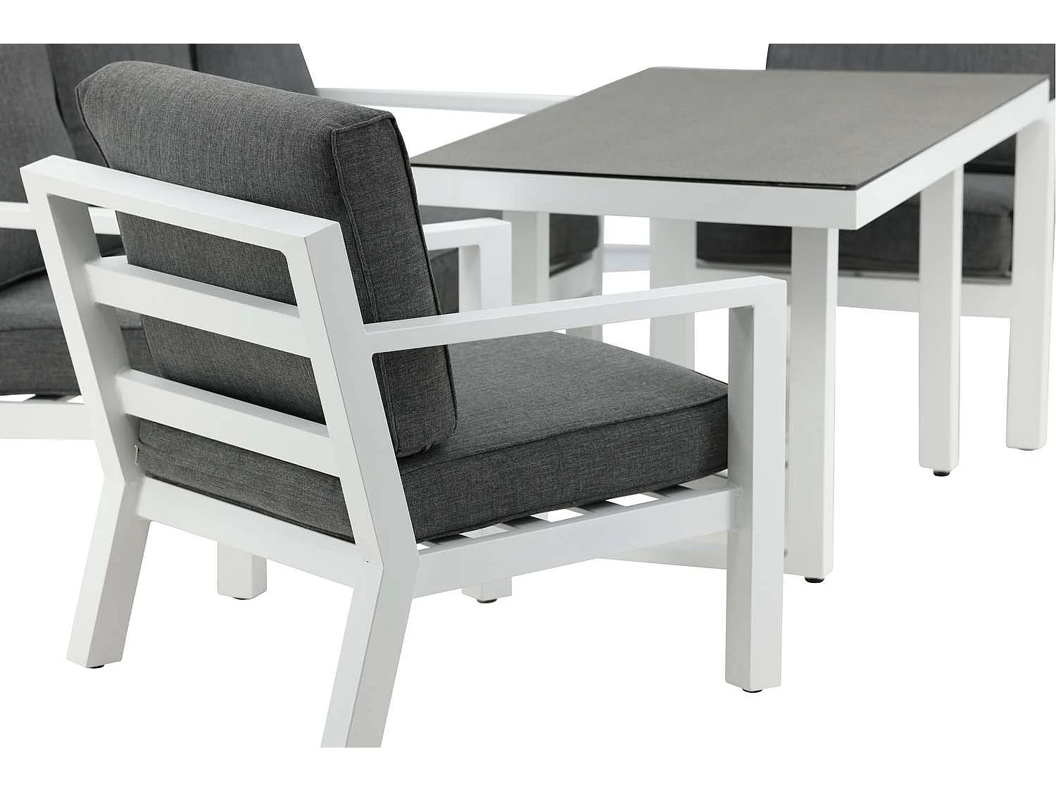 Salon de Jardin "Barcelona" 171cm Blanc