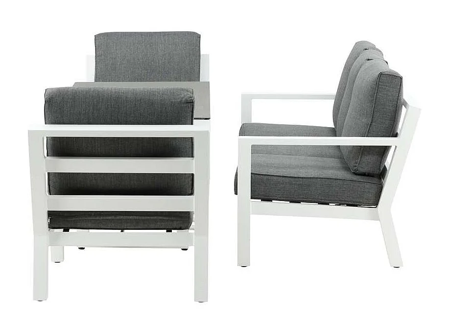 Salon de Jardin "Barcelona" 171cm Blanc