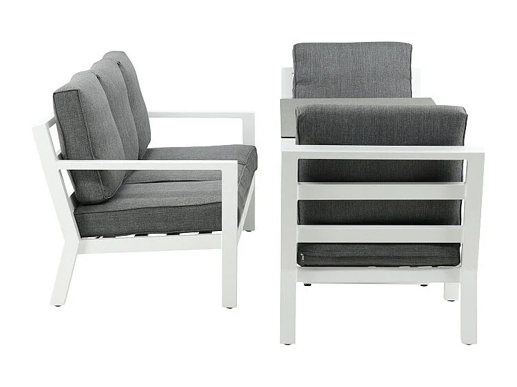 Salon de Jardin "Barcelona" 171cm Blanc