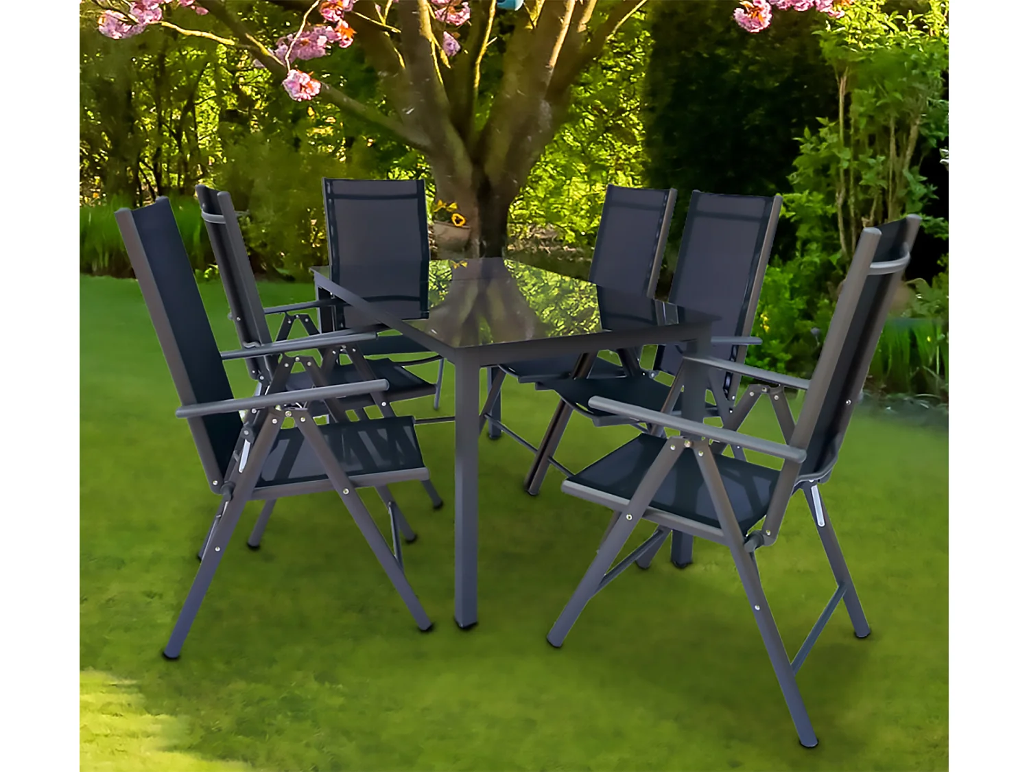 7 sztuk Alu Garden Set Seat Group 189 SW