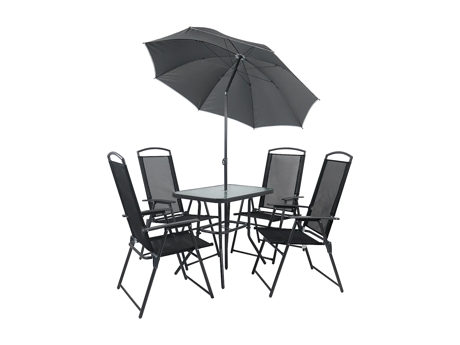 Set di mobili da giardino del gruppo di sedute di 5 pezzi 80