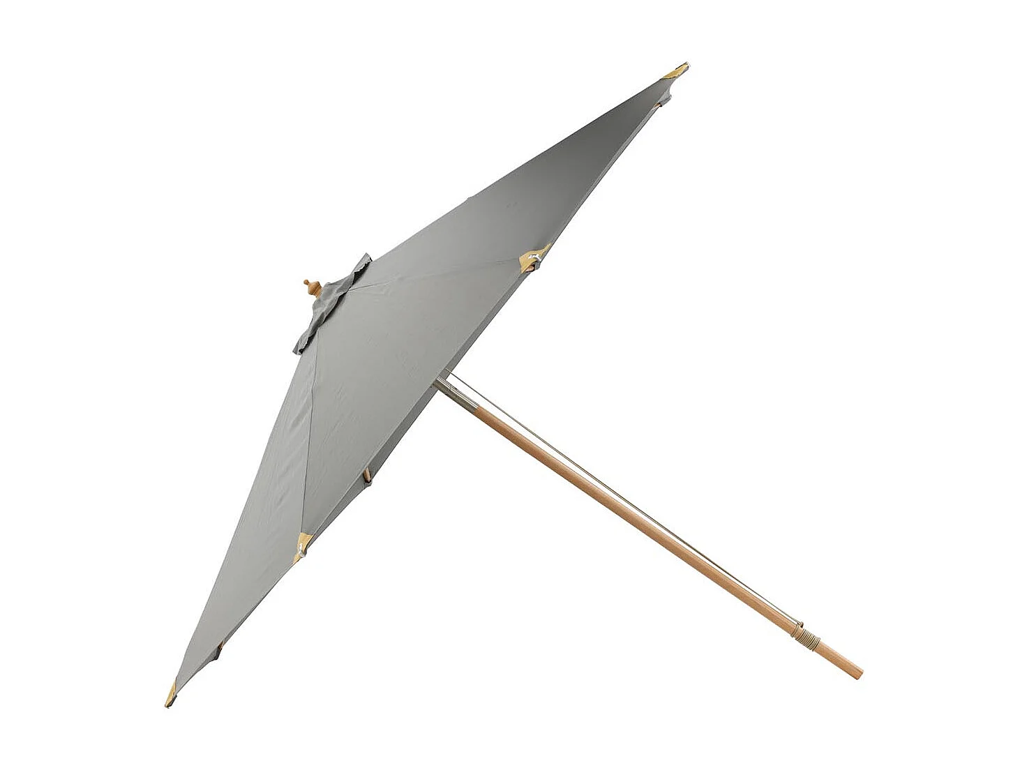 Parasol Inclinable en Bois "Nypo" 330cm Gris