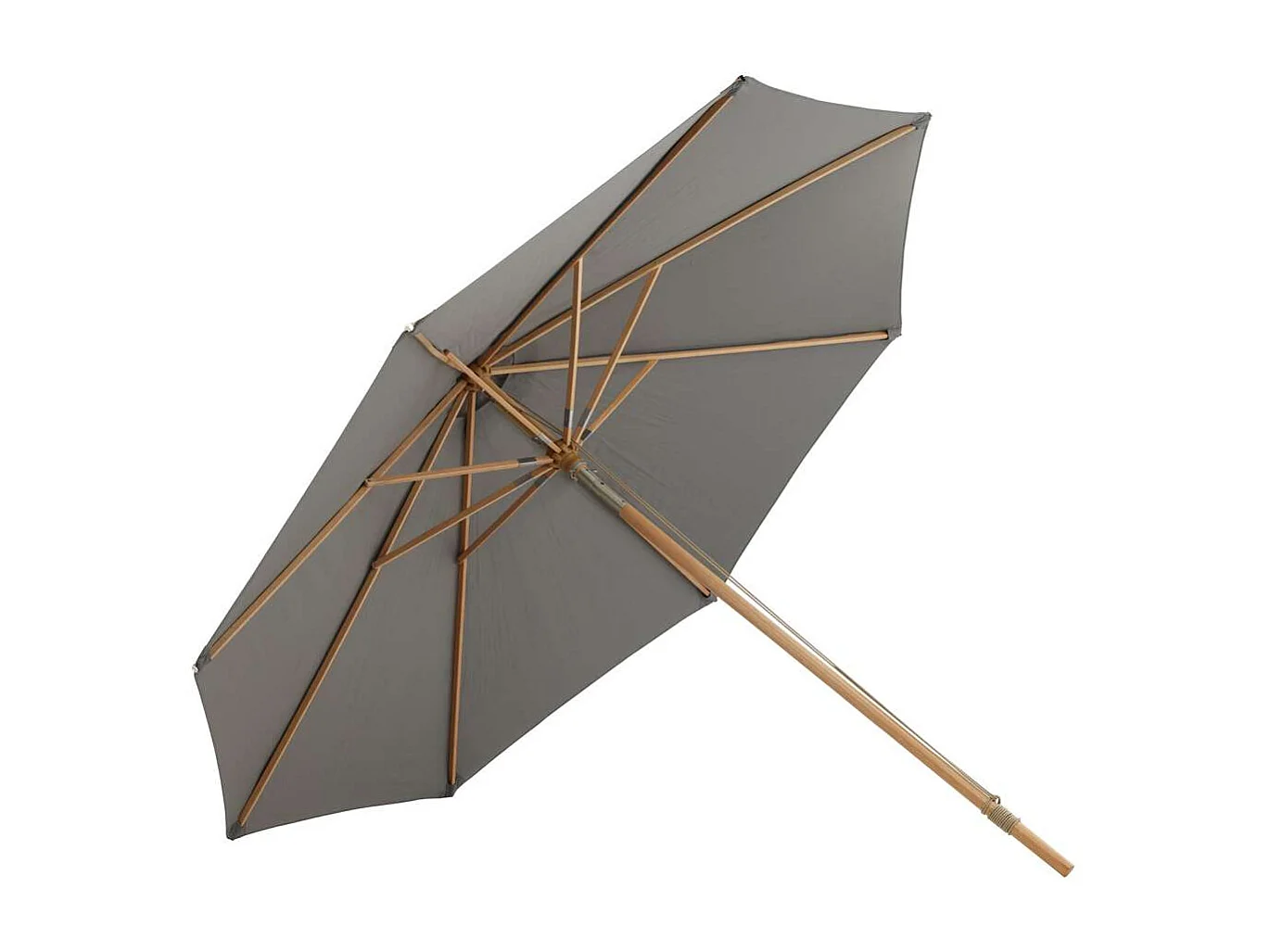 Parasol Inclinable en Bois "Nypo" 330cm Gris