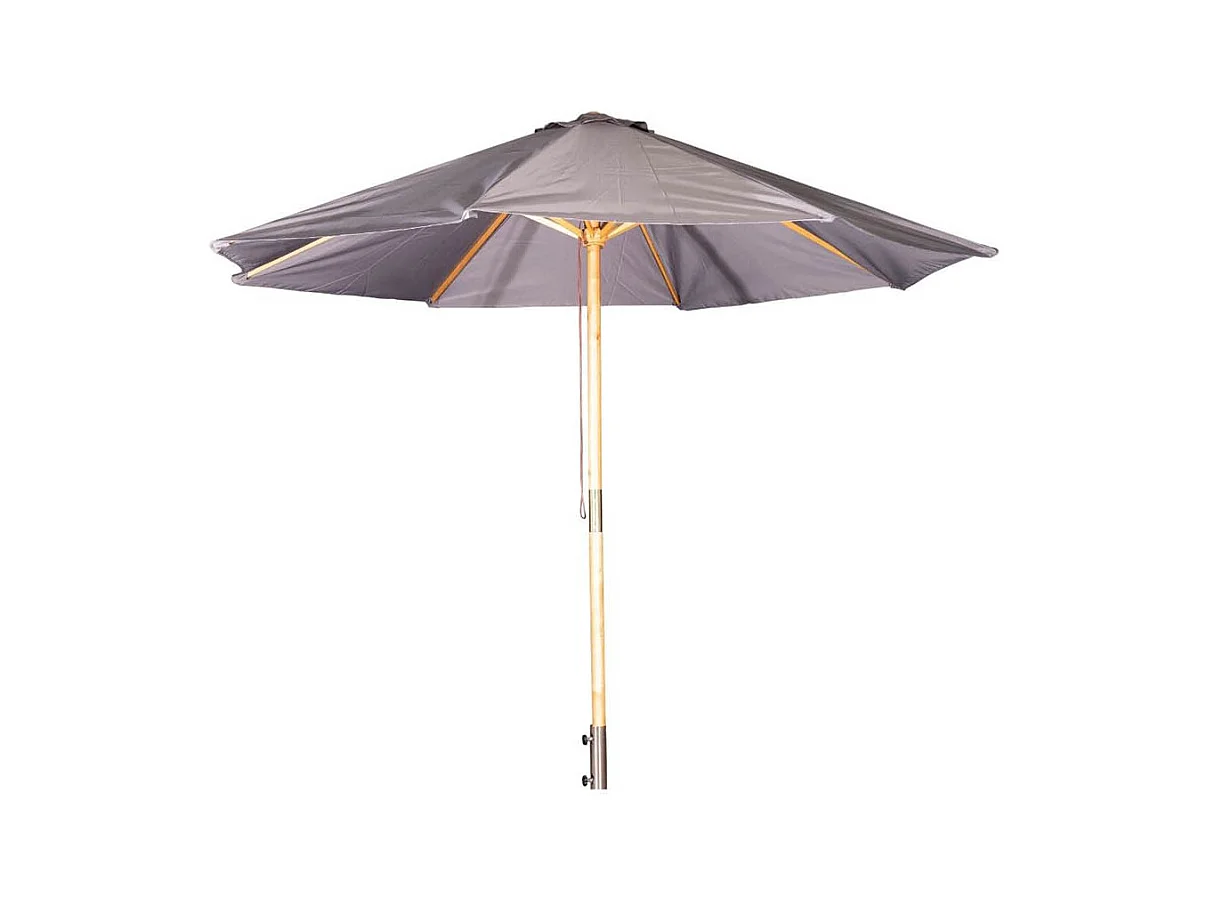 Parasol en Bois "Ixos" 300cm Gris